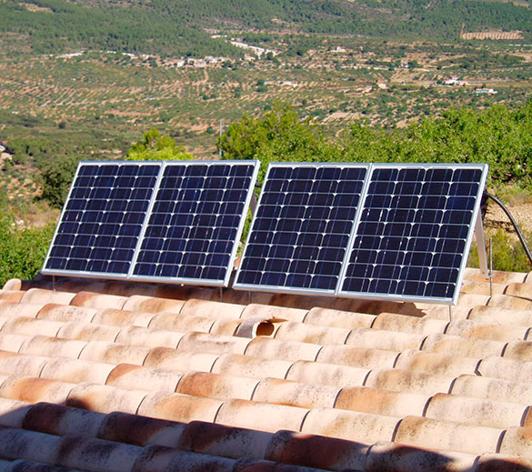 Energía fotovoltaica domestica aislada Castellón